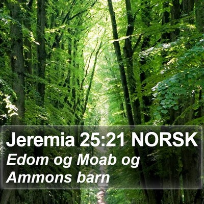 Jeremia 25:21 NORSK Bible Verse Image