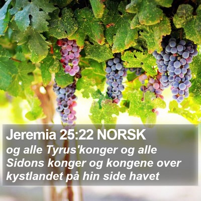 Jeremia 25:22 NORSK Bible Verse Image
