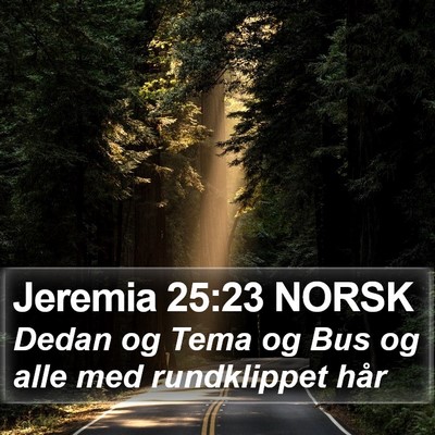 Jeremia 25:23 NORSK Bible Verse Image