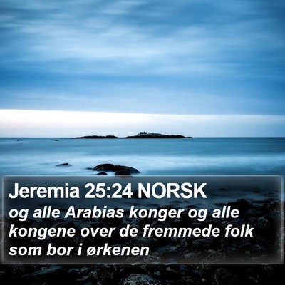 Jeremia 25:24 NORSK Bible Verse Image