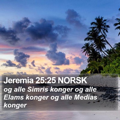 Jeremia 25:25 NORSK Bible Verse Image