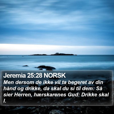 Jeremia 25:28 NORSK Bible Verse Image