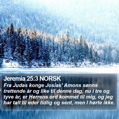 Jeremia 25:3 NORSK Bible Verse Image