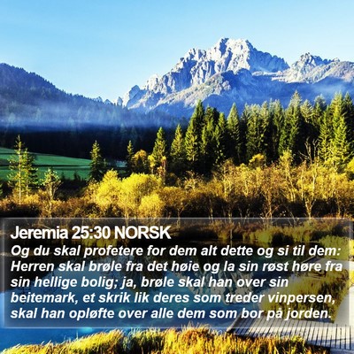 Jeremia 25:30 NORSK Bible Verse Image