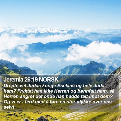 Jeremia 26:19 NORSK Bible Verse Image