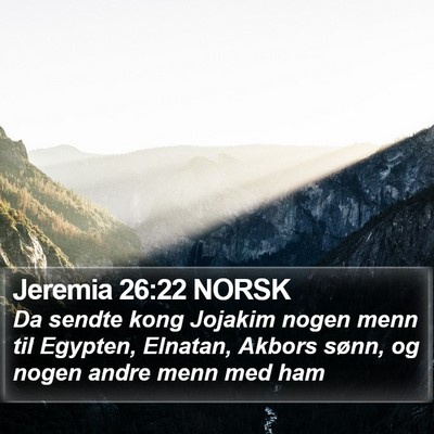 Jeremia 26:22 NORSK Bible Verse Image