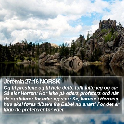 Jeremia 27:16 NORSK Bible Verse Image