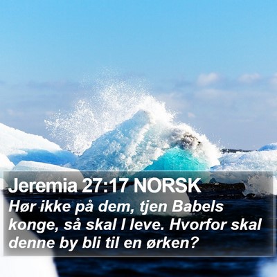 Jeremia 27:17 NORSK Bible Verse Image