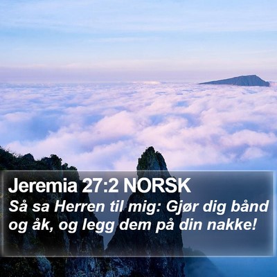 Jeremia 27:2 NORSK Bible Verse Image