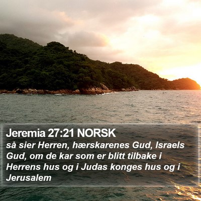 Jeremia 27:21 NORSK Bible Verse Image