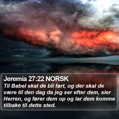 Jeremia 27:22 NORSK Bible Verse Image