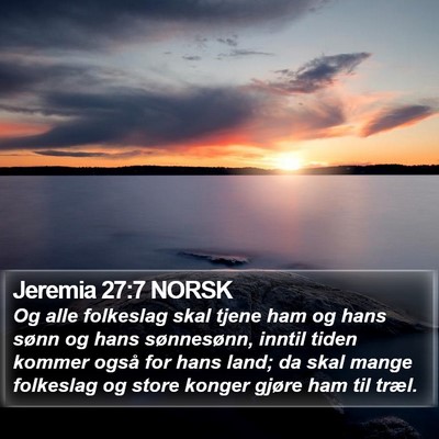 Jeremia 27:7 NORSK Bible Verse Image
