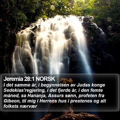 Jeremia 28:1 NORSK Bible Verse Image