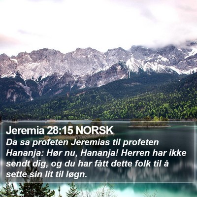 Jeremia 28:15 NORSK Bible Verse Image