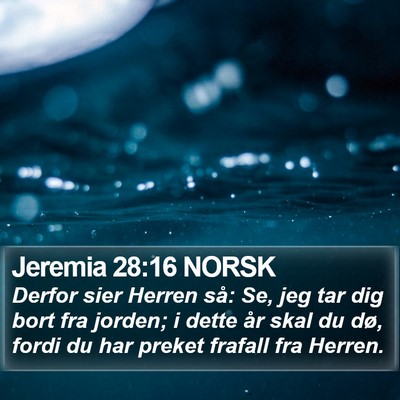 Jeremia 28:16 NORSK Bible Verse Image