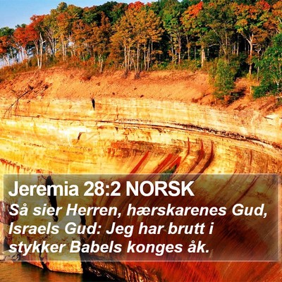 Jeremia 28:2 NORSK Bible Verse Image