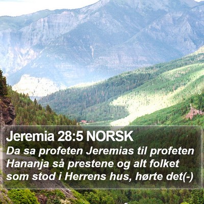 Jeremia 28:5 NORSK Bible Verse Image