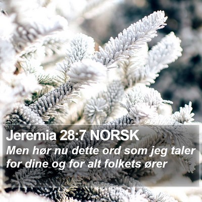 Jeremia 28:7 NORSK Bible Verse Image