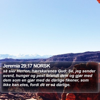 Jeremia 29:17 NORSK Bible Verse Image