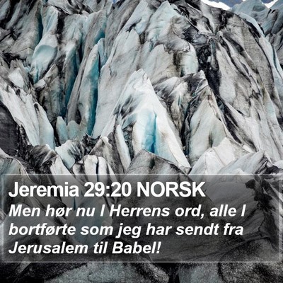 Jeremia 29:20 NORSK Bible Verse Image