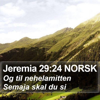 Jeremia 29:24 NORSK Bible Verse Image