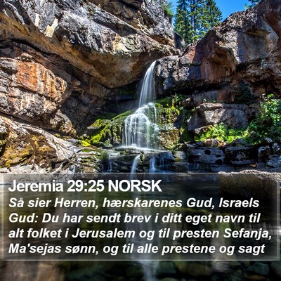Jeremia 29:25 NORSK Bible Verse Image