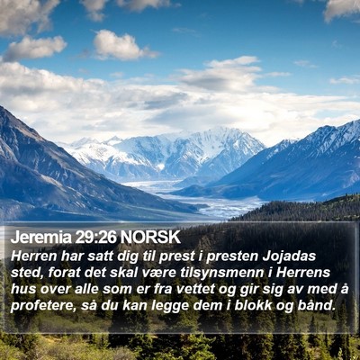 Jeremia 29:26 NORSK Bible Verse Image