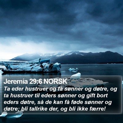 Jeremia 29:6 NORSK Bible Verse Image