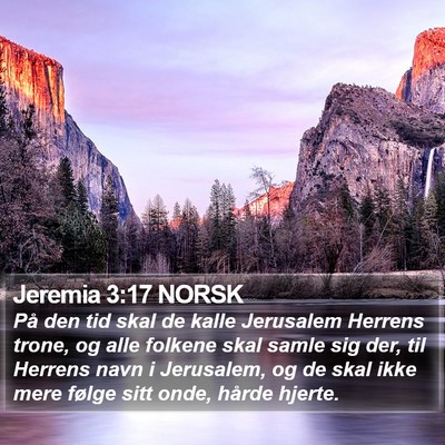 Jeremia 3:17 NORSK Bible Verse Image