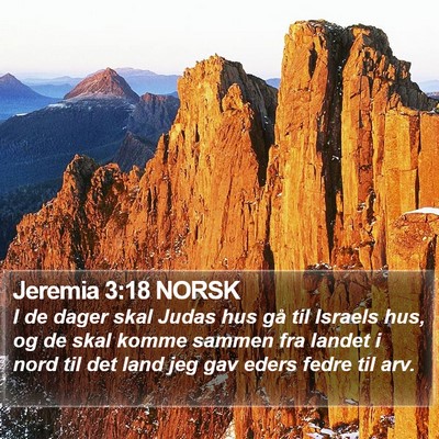 Jeremia 3:18 NORSK Bible Verse Image