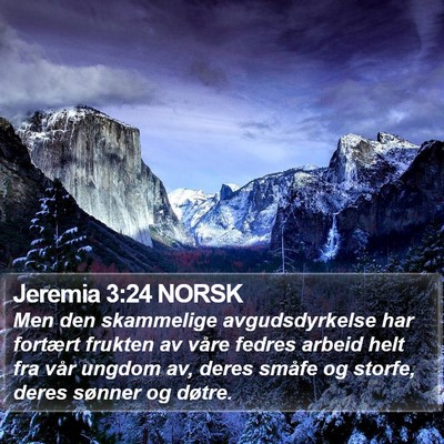 Jeremia 3:24 NORSK Bible Verse Image