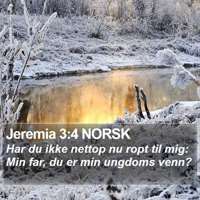 Jeremia 3:4 NORSK Bible Verse Image