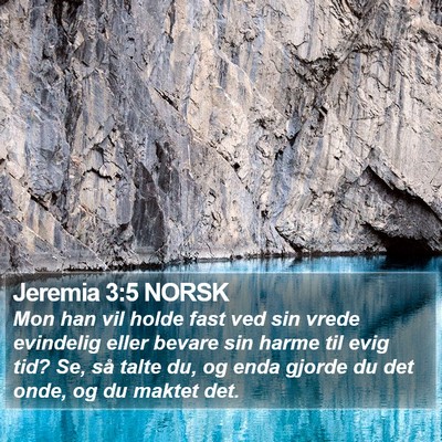 Jeremia 3:5 NORSK Bible Verse Image