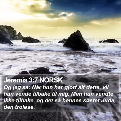 Jeremia 3:7 NORSK Bible Verse Image