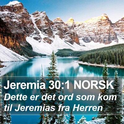 Jeremia 30:1 NORSK Bible Verse Image