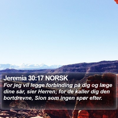 Jeremia 30:17 NORSK Bible Verse Image