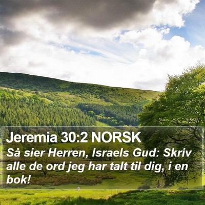 Jeremia 30:2 NORSK Bible Verse Image