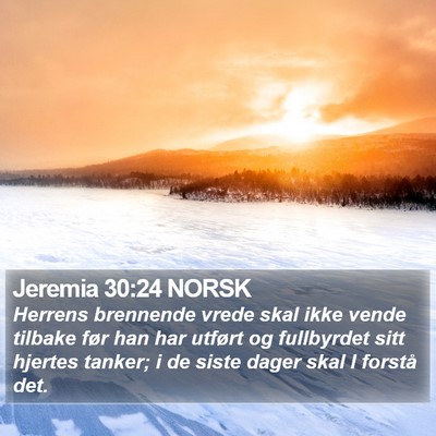 Jeremia 30:24 NORSK Bible Verse Image