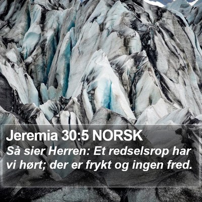 Jeremia 30:5 NORSK Bible Verse Image