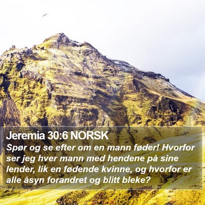 Jeremia 30:6 NORSK Bible Verse Image