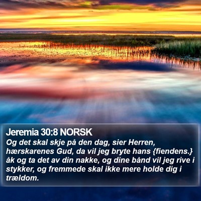 Jeremia 30:8 NORSK Bible Verse Image