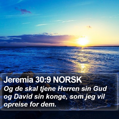 Jeremia 30:9 NORSK Bible Verse Image
