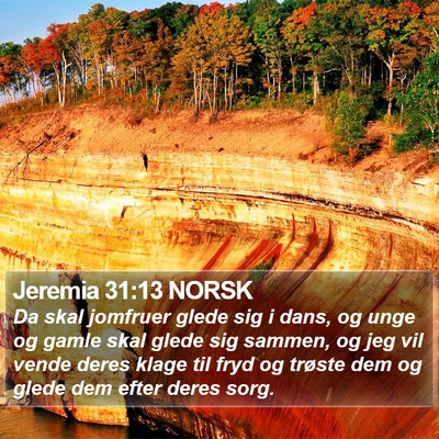 Jeremia 31:13 NORSK Bible Verse Image