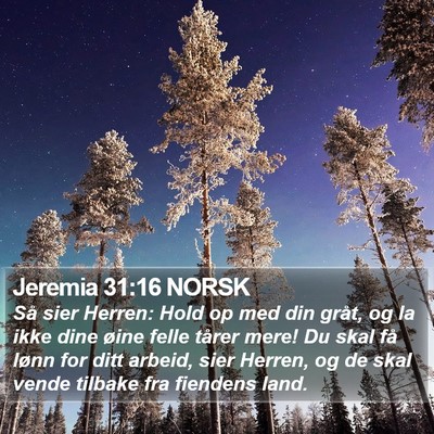 Jeremia 31:16 NORSK Bible Verse Image