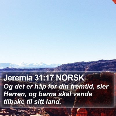 Jeremia 31:17 NORSK Bible Verse Image