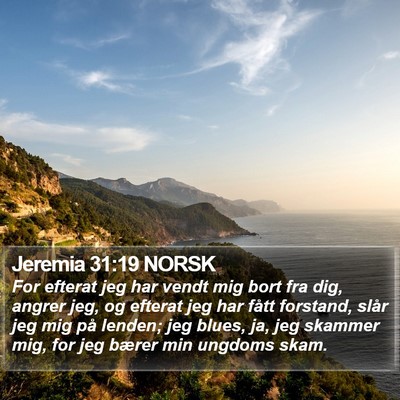 Jeremia 31:19 NORSK Bible Verse Image