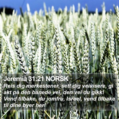 Jeremia 31:21 NORSK Bible Verse Image