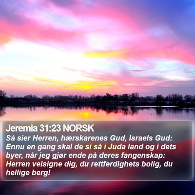 Jeremia 31:23 NORSK Bible Verse Image