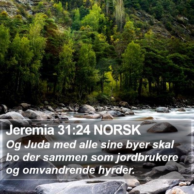 Jeremia 31:24 NORSK Bible Verse Image