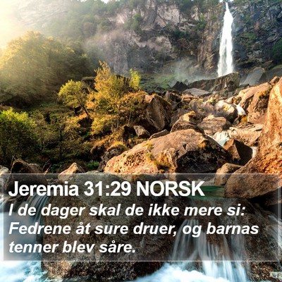Jeremia 31:29 NORSK Bible Verse Image